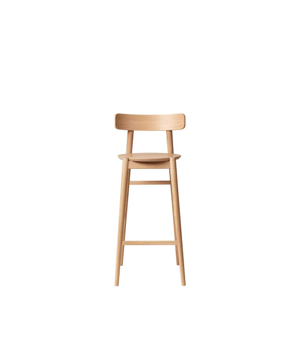 FDB Møbler Øst Bar chair in solid oak