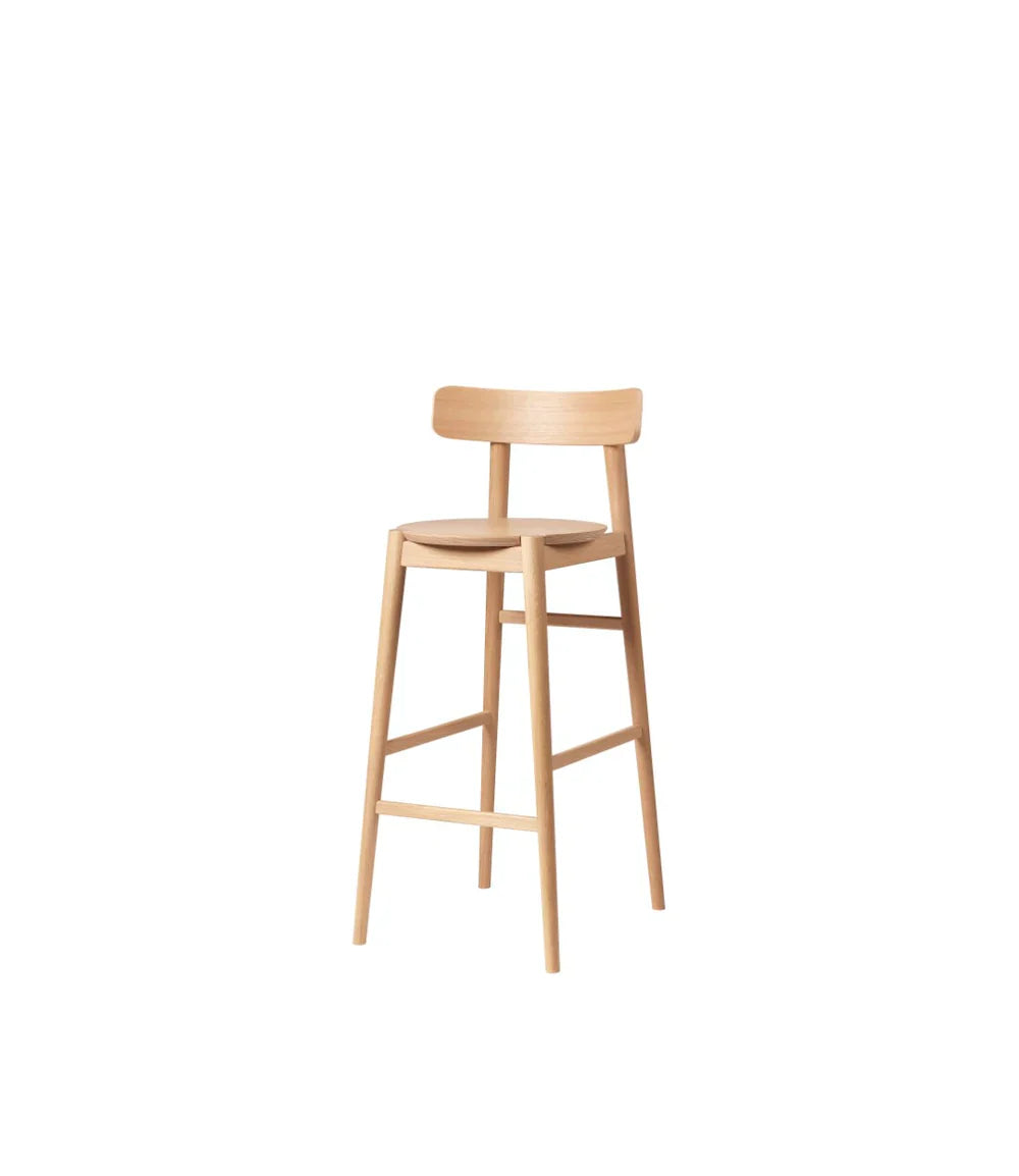 FDB Møbler Øst Bar chair in solid oak
