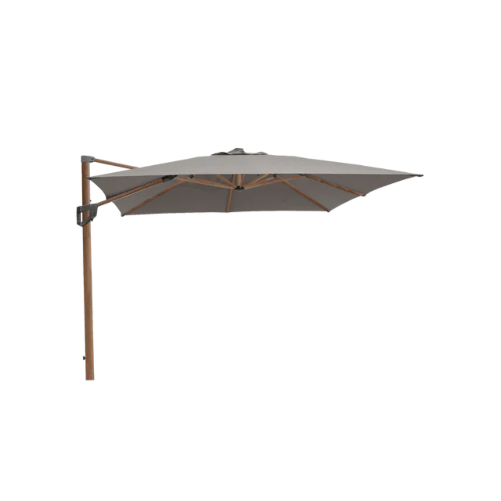 Cane-line Hyde Luxe Tilt Parasol, 10×10 Ft in Taupe, no base