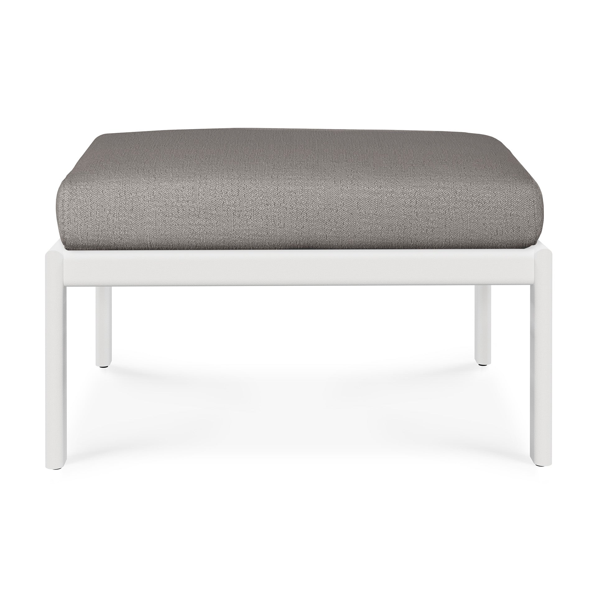 Ethnicraft Jack Outdoor Footstool with FSC-certified solid wood frame, Belgian design