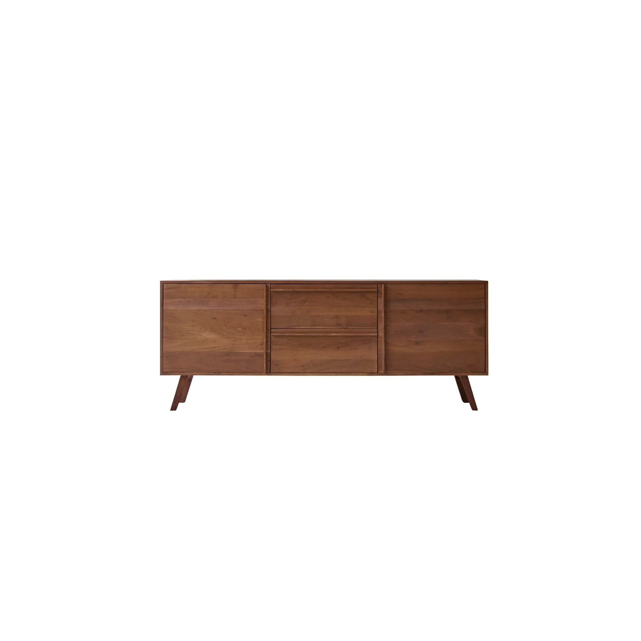 Close-up of acacia wood grain on the Tikamoon Niels sideboard