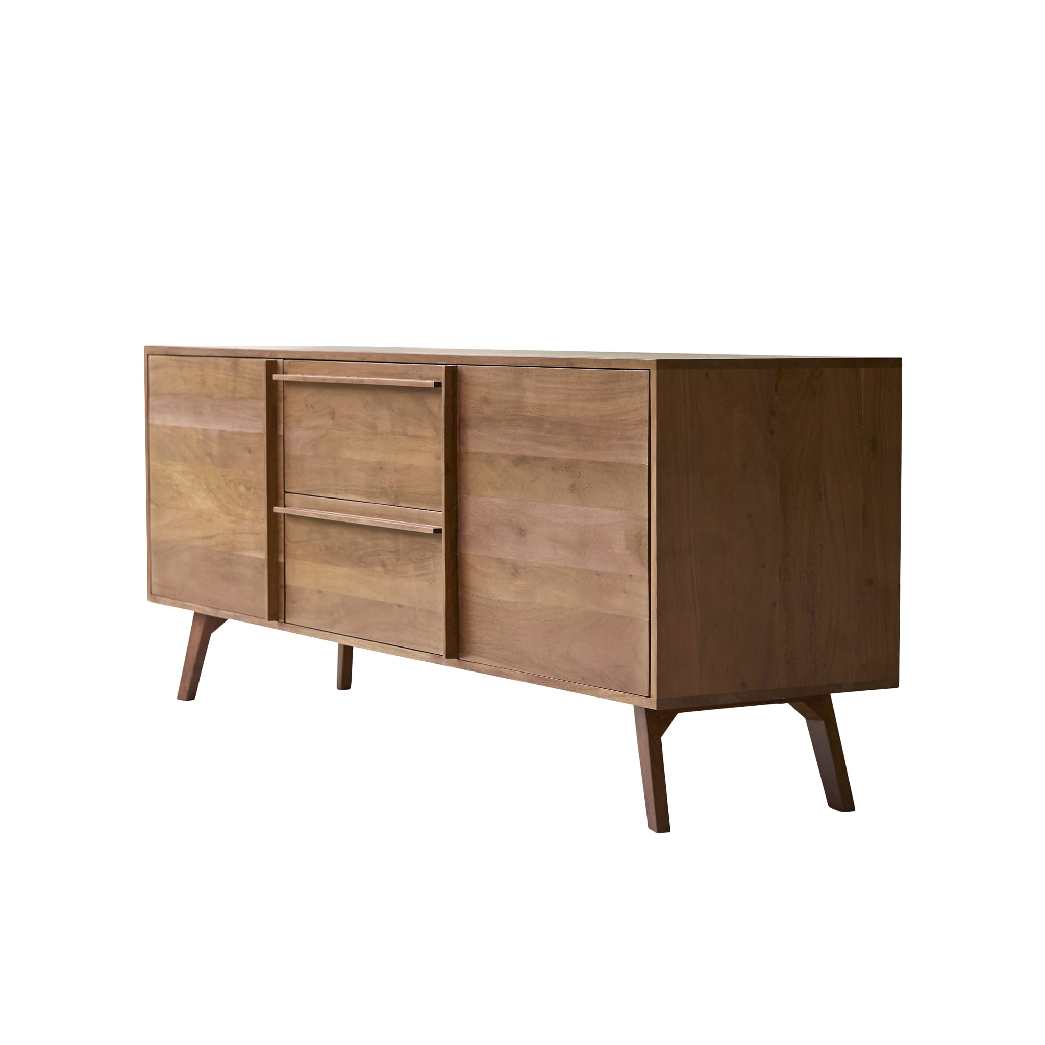 Close-up of door hardware and hinge detail on the Tikamoon Niels sideboard