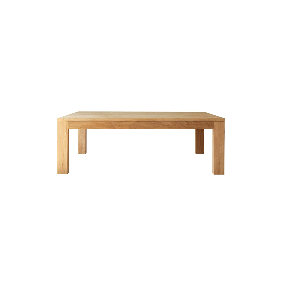 Tikamoon Eden square oak coffee table styled in a living room