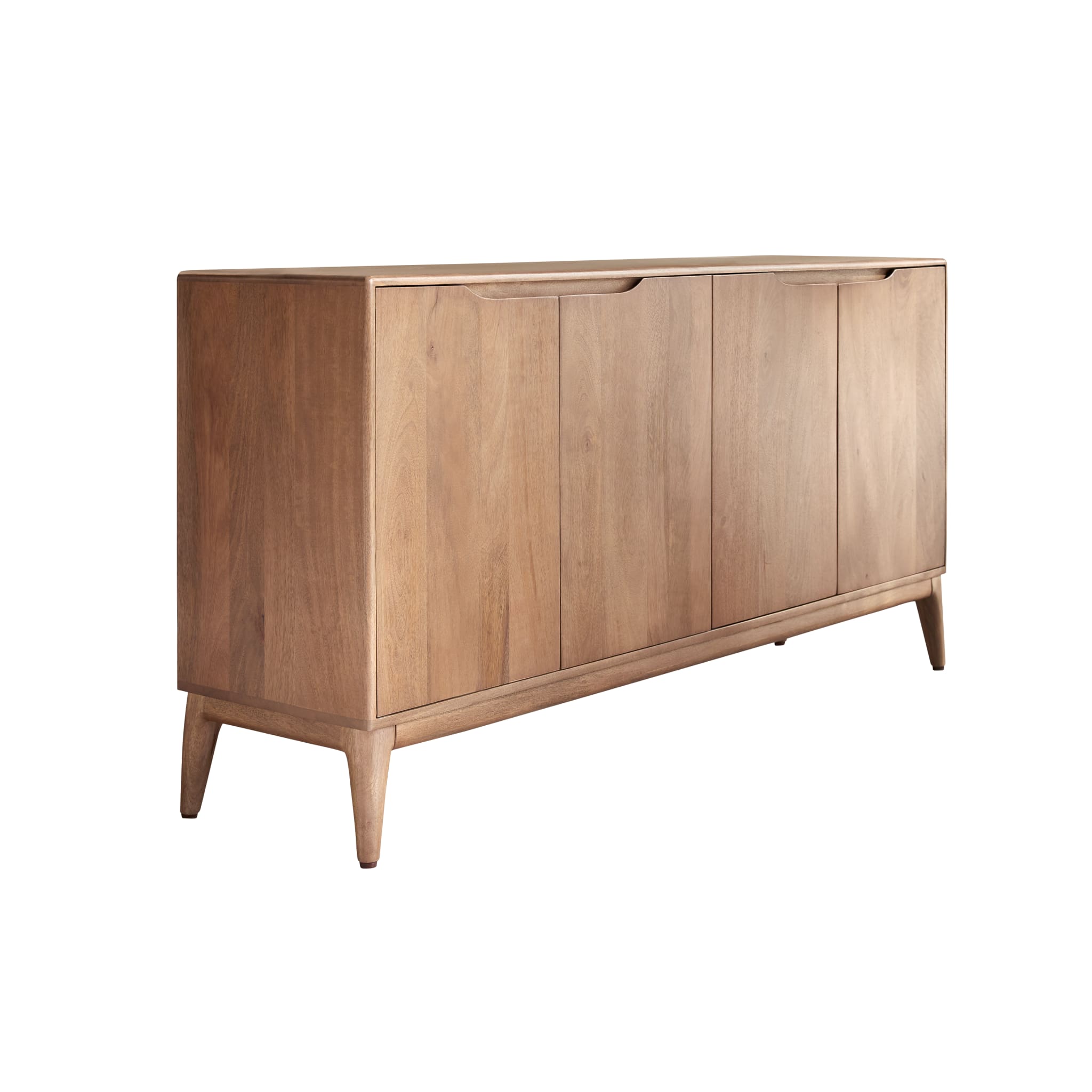 Close-up of mango wood grain on the Tikamoon Gabrielle 63" sideboard