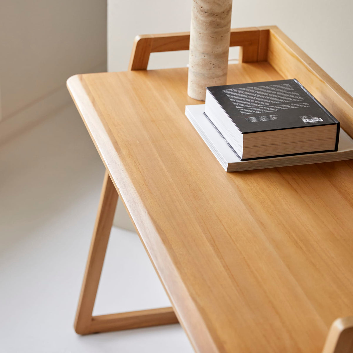 Tikamoon Philip foldable desk in solid teak, secondary view