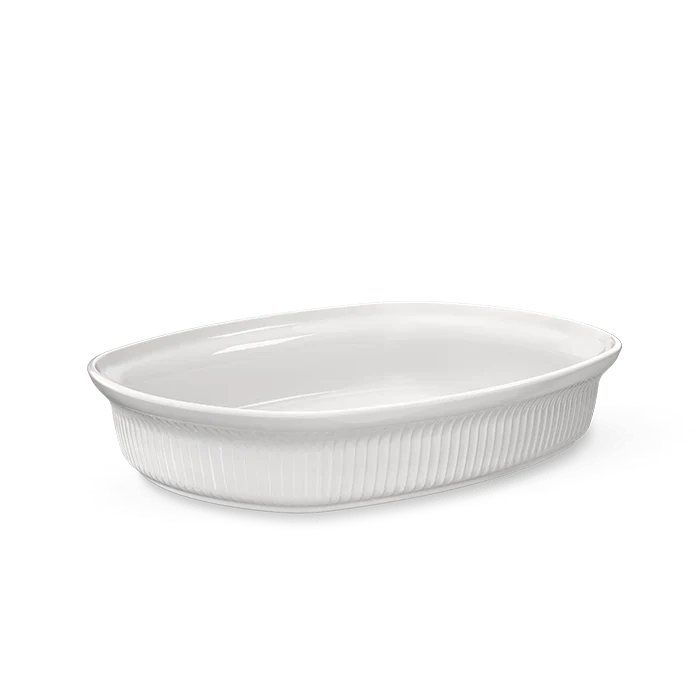Kähler Hammershøi Ovenproof Dish in stoneware, by Hans-Christian Bauer, B Corp certified Danish ceramic since 1839.
