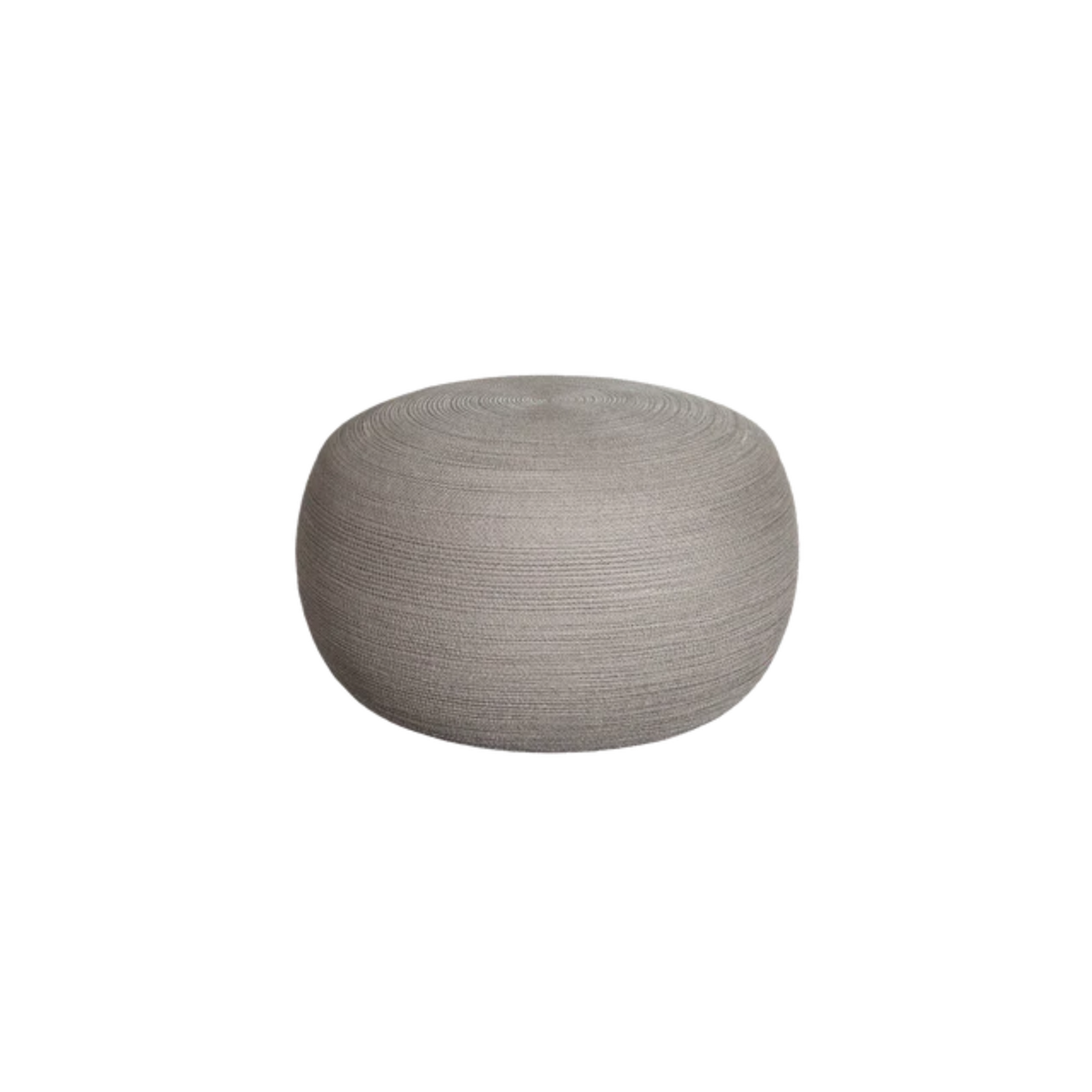 Cane-line Circle Footstool Large in Taupe, rattan