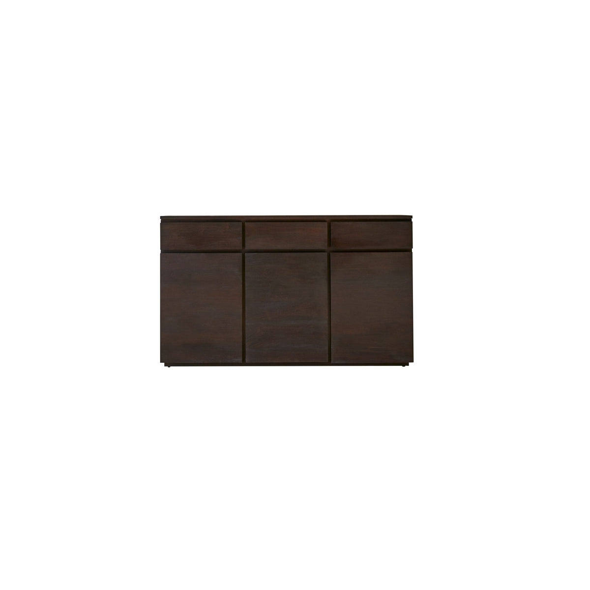 Tikamoon Eva sideboard in solid mahogany, styled in a dining room