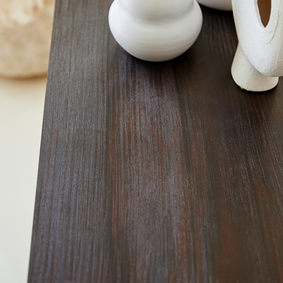 Tikamoon Eva sideboard in solid mahogany, side view