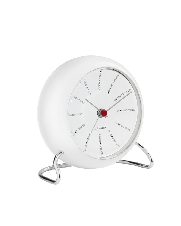 Arne Jacobsen Bankers Table Clock, Ø: 4.3"