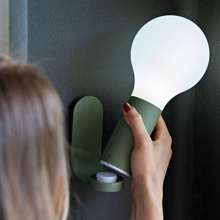 Fermob Aplô Lamp H.9 in. + Wall Light Bracket lifestyle