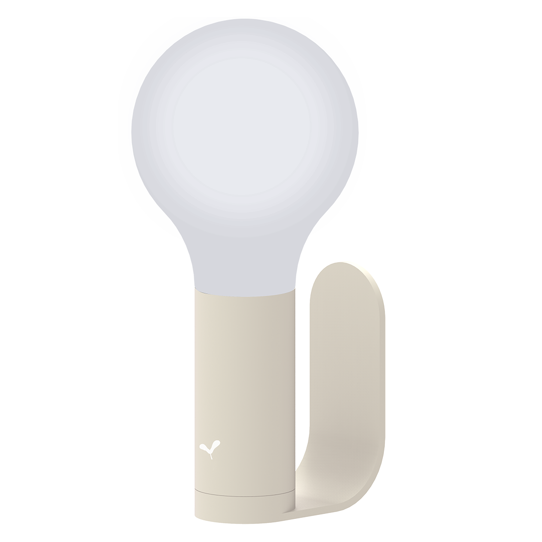 Fermob Aplô Lamp H.9 in. + Wall Light Bracket in powder-coated steel, outdoor lighting from France