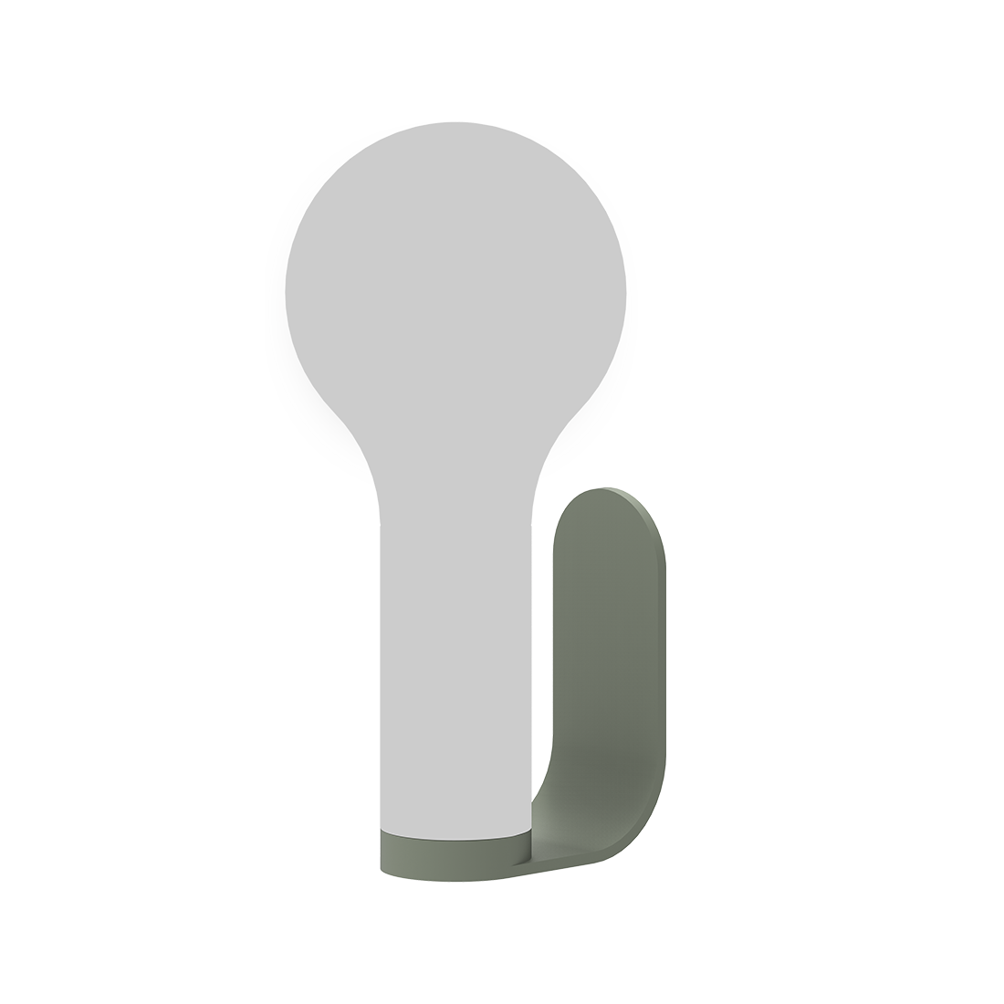 Fermob Aplô Wall Light Bracket in Cactus powder-coated steel, outdoor lighting from France