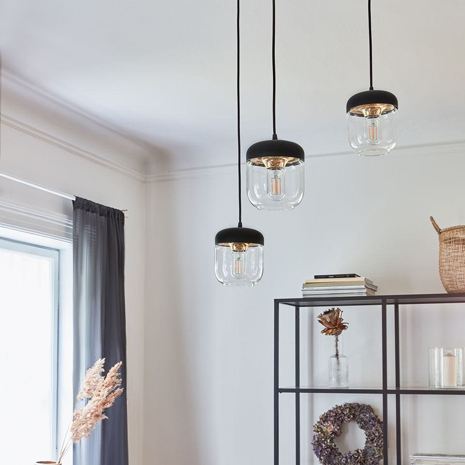 UMAGE Acorn Hardwired Pendant with LED Bulb