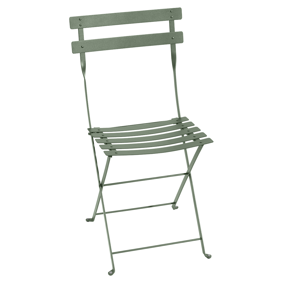 Fermob Bistro Metal Chair in Cactus powder-coated steel, the 1889 Parisian cafe archetype