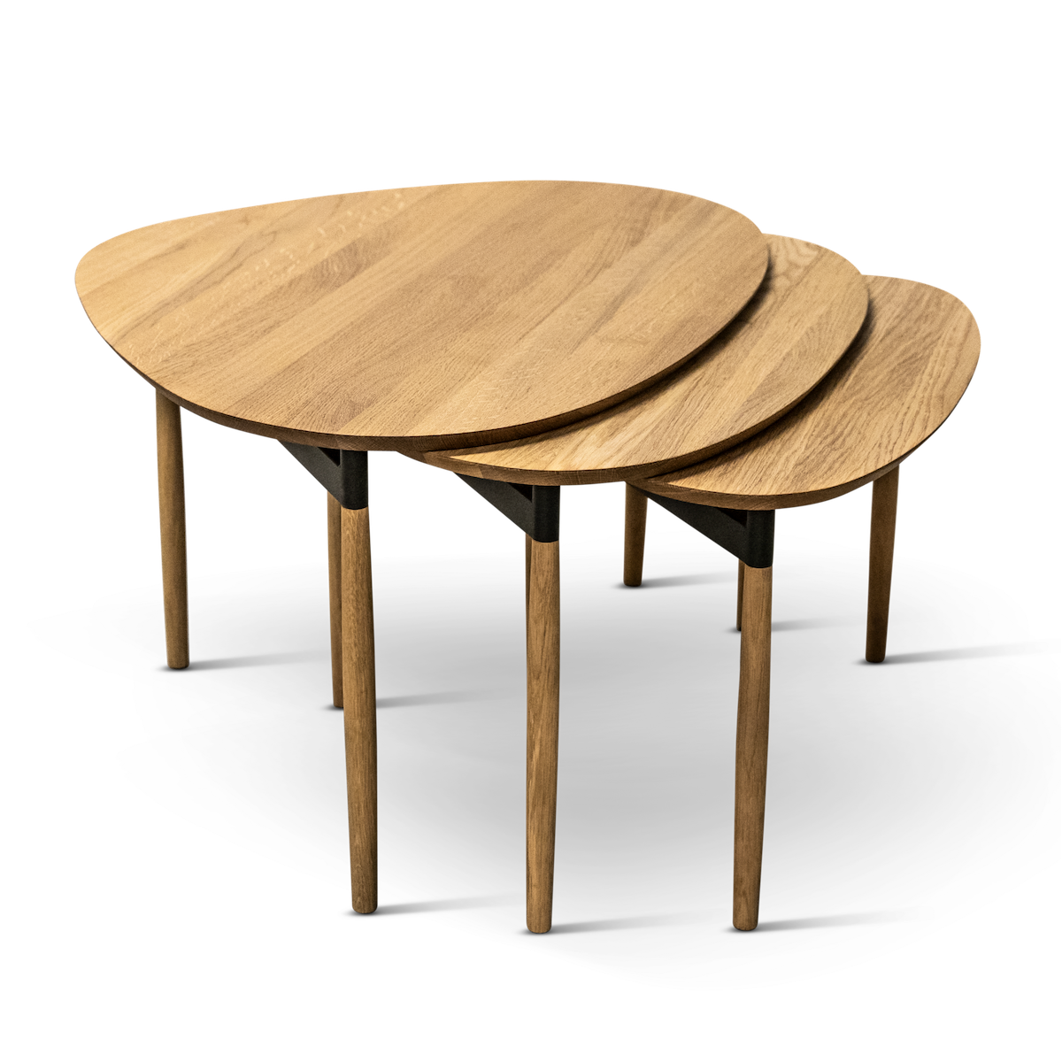 Bent Hansen Forma Nesting Tables (Set of 3) in oiled oak, oak