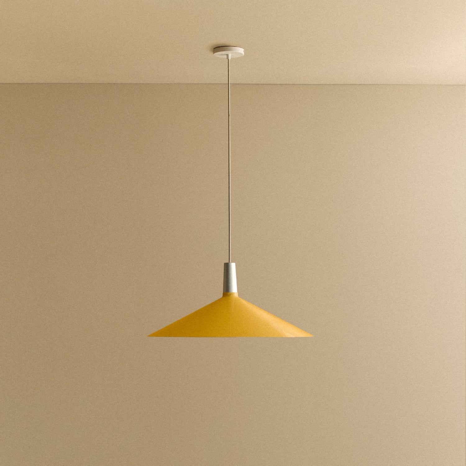 Tala Bower Pendant Light, Large, in Yellow — front view