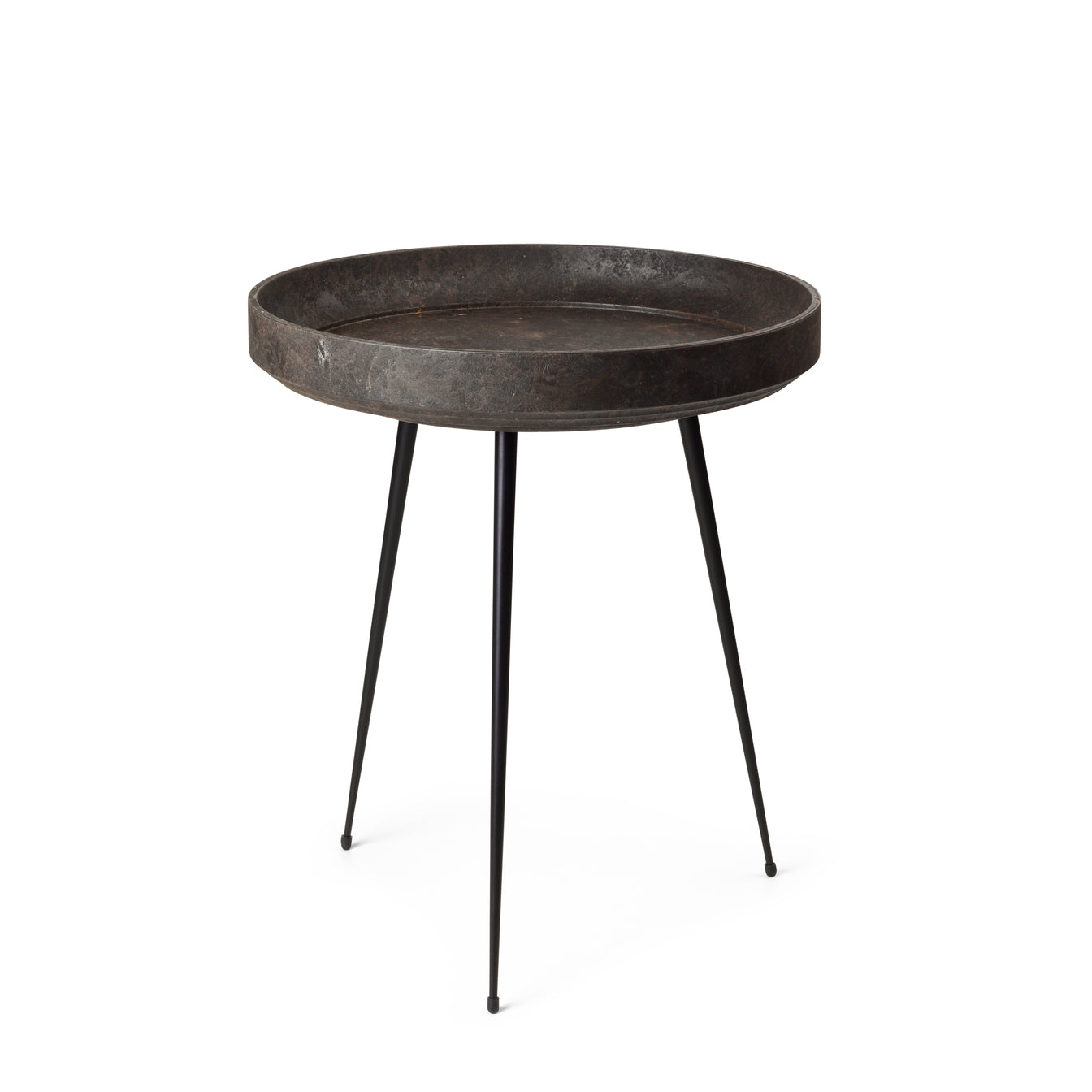 Mater Bowl Table Recycled Edition in Matek recycled coffee-shell composite, the Mater Bowl Table designed by Ayush Kasliwal
