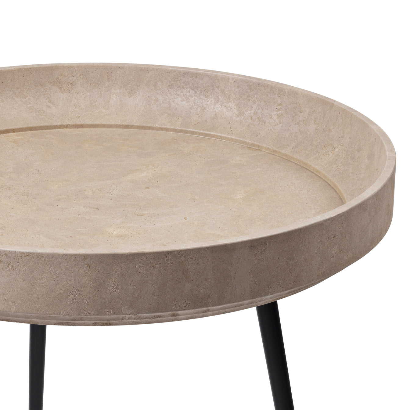 Mater Bowl Table Recycled Edition in Matek recycled coffee-shell composite, the Mater Bowl Table designed by Ayush Kasliwal