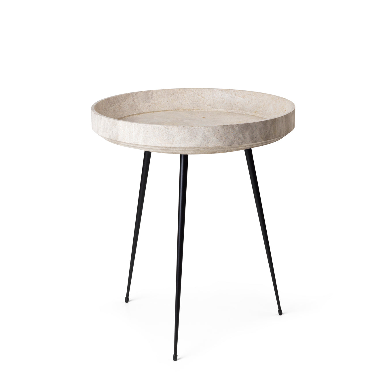 Mater Bowl Table Recycled Edition in Matek recycled coffee-shell composite, the Mater Bowl Table designed by Ayush Kasliwal