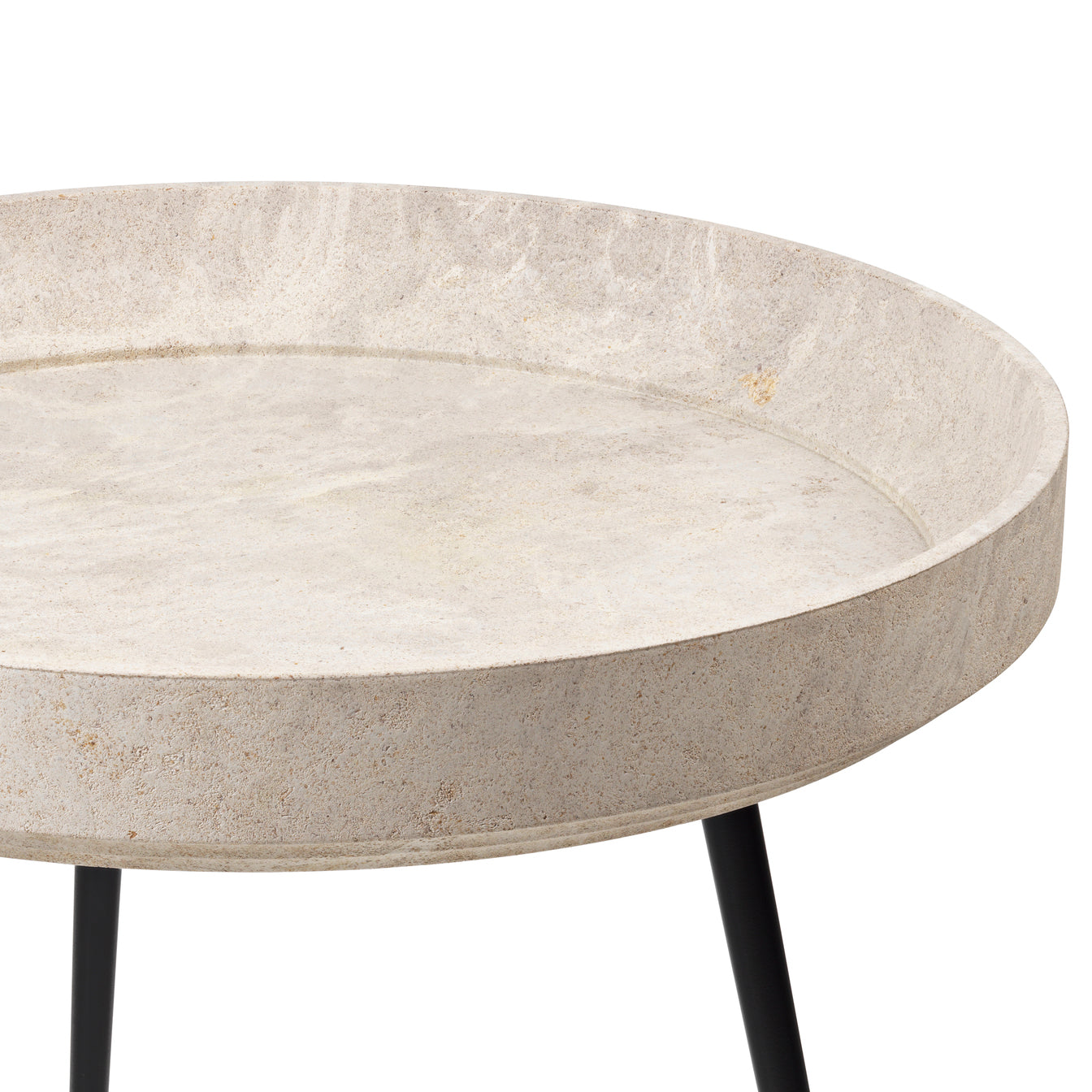 Mater Bowl Table Recycled Edition in Matek recycled coffee-shell composite, the Mater Bowl Table designed by Ayush Kasliwal