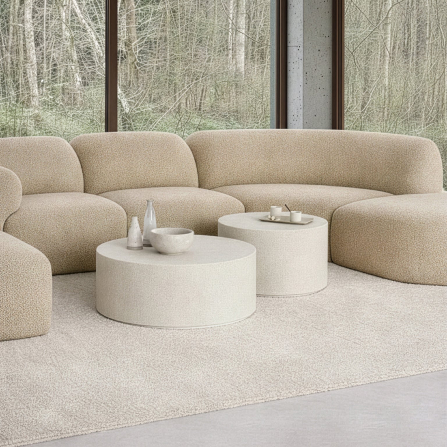 Ethnicraft Bulky Modulador Sofa with FSC-certified solid wood frame, Belgian design