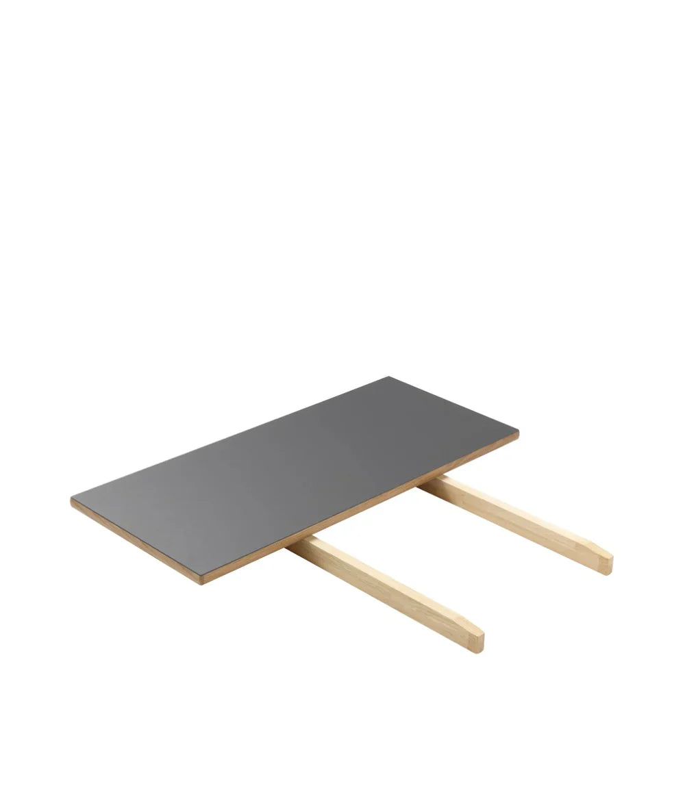 FDB Møbler Extension Leaf, small in solid oak (dark grey), designed by Poul M. Volther