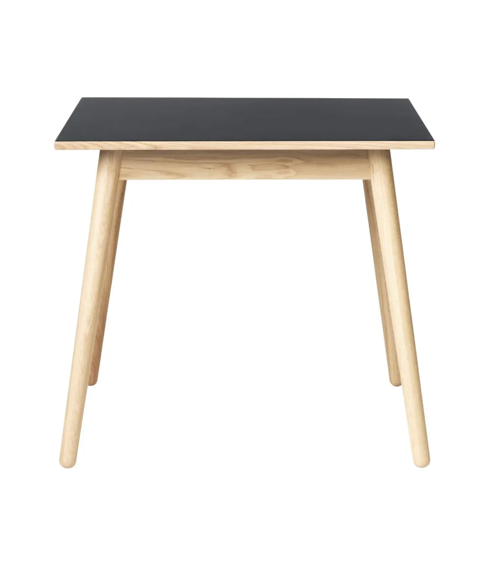 FDB Møbler Dining table in solid oak (dark grey), designed by Poul M. Volther