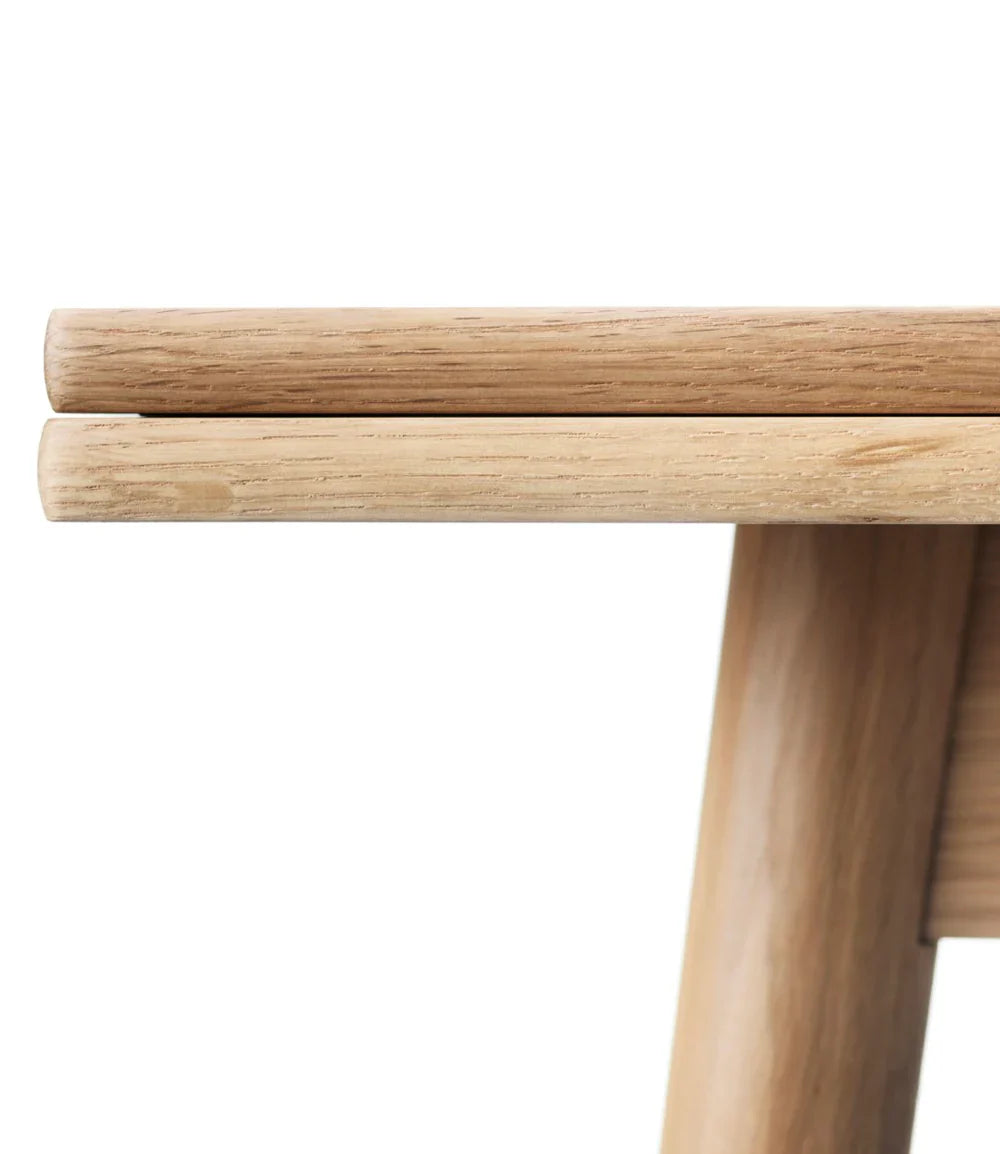 FDB Møbler Dining table With Dutch extract in solid oak, designed by Poul M. Volther
