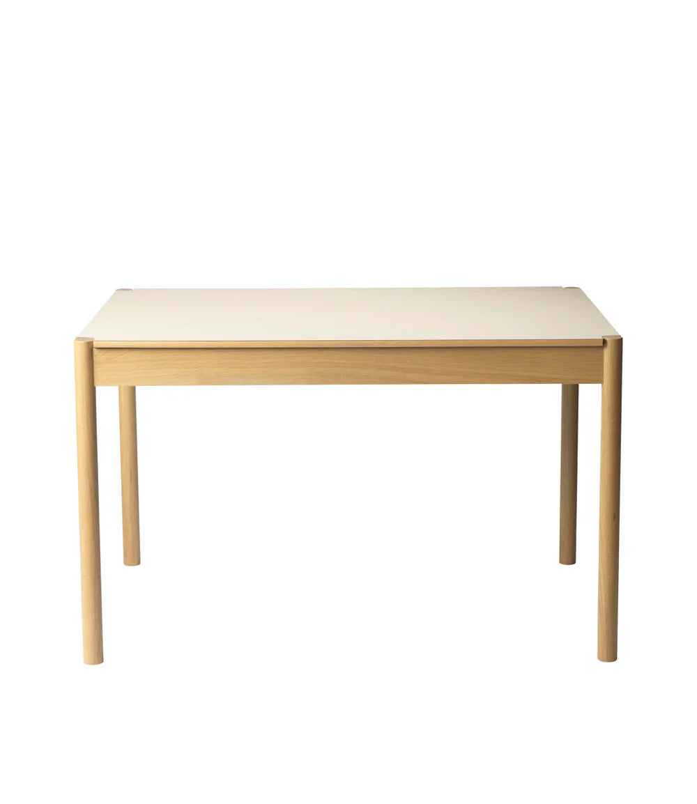 FDB Møbler Dining table in solid oak (beige/neutral), designed by Jørgen Bækmark