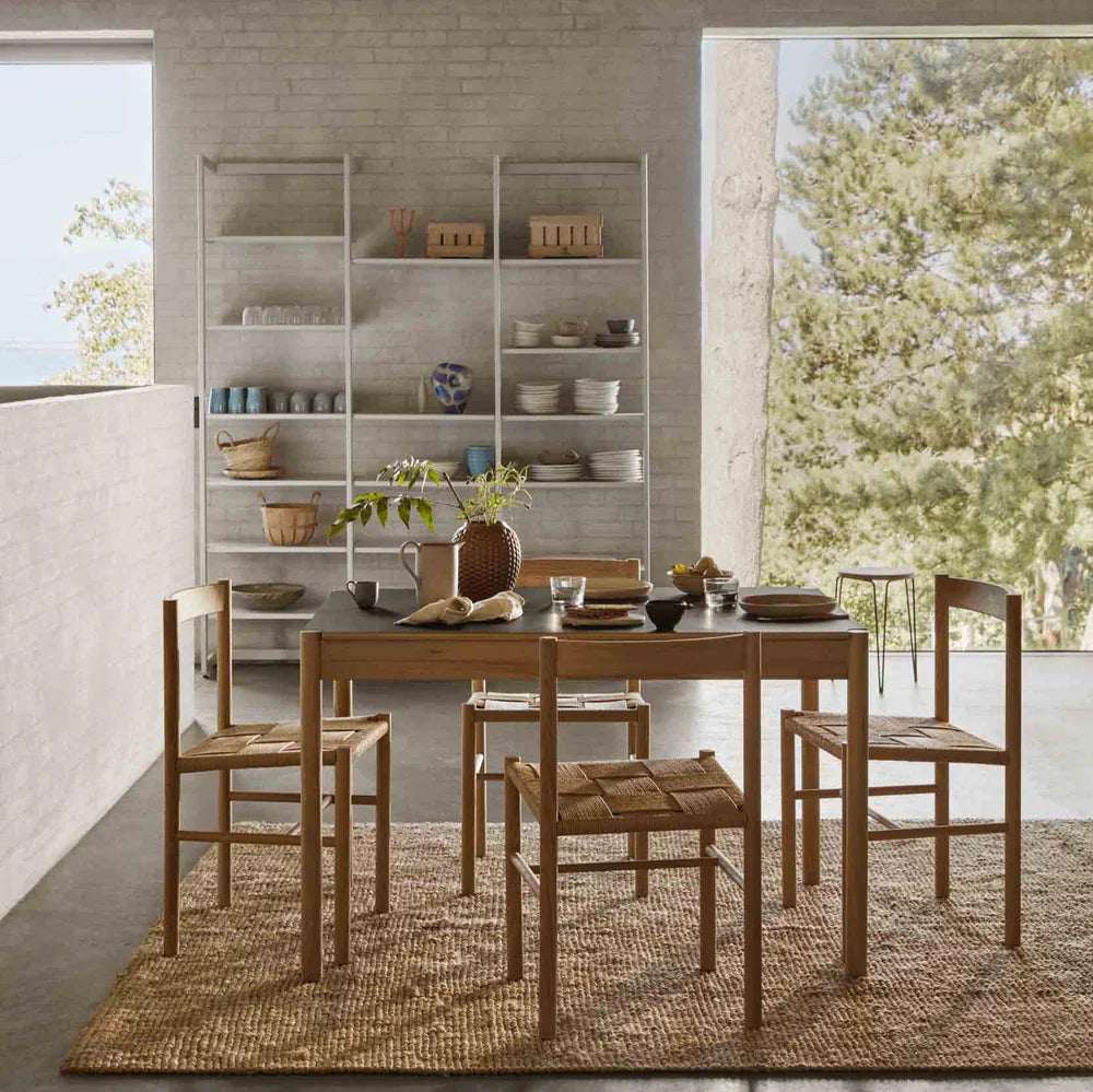 FDB Møbler Dining table in solid oak (beige/neutral), designed by Jørgen Bækmark