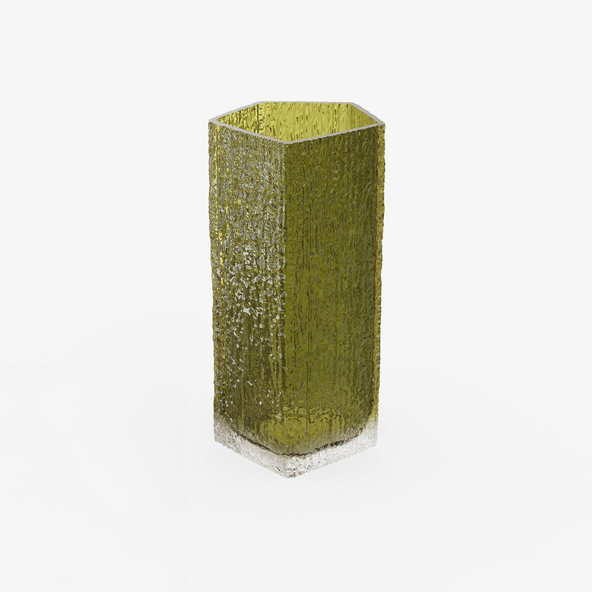 Case Causeway Vase Large in Olive, blown glass