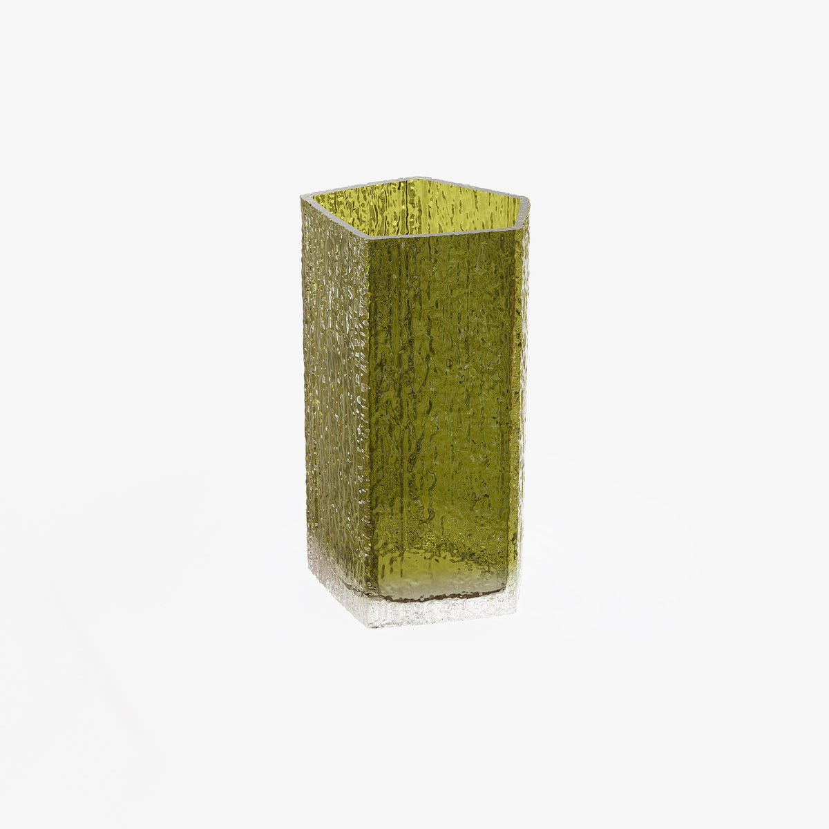 Case Causeway Vase Medium in Olive, blown glass