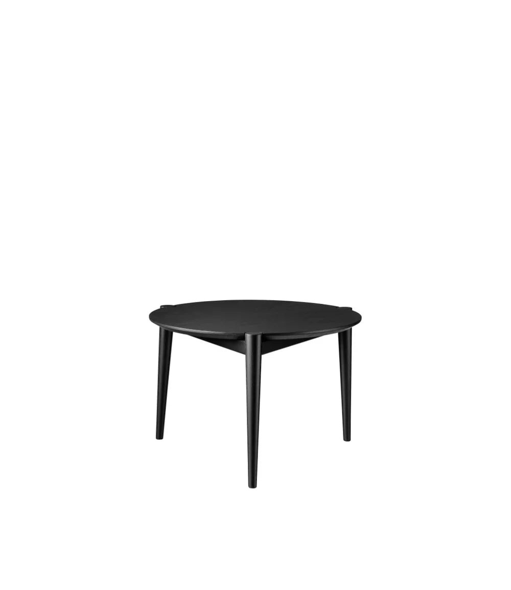 FDB Møbler Søs Coffee table in black-stained solid oak (jet black), designed by Stine Weigelt
