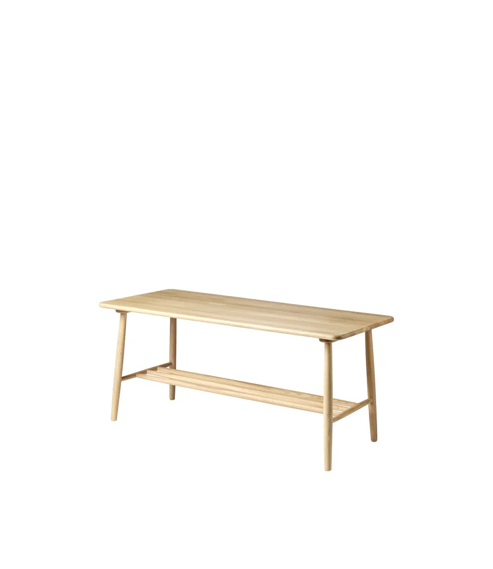 FDB Møbler Coffee table in natural solid oak, designed by Poul M. Volther