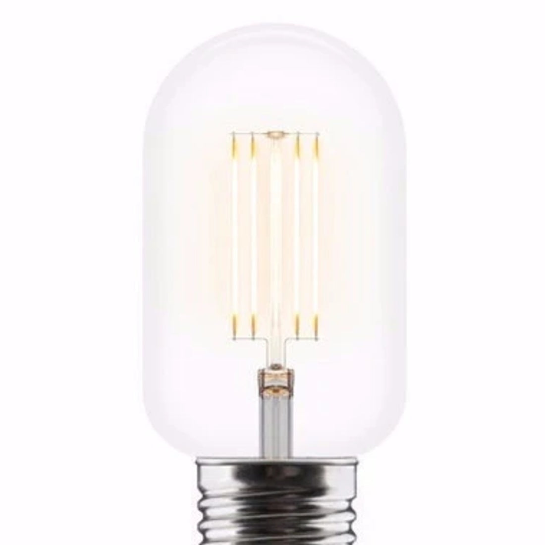 UMAGE Idea LED 2W E26 bulb with clear glass and vertical filaments