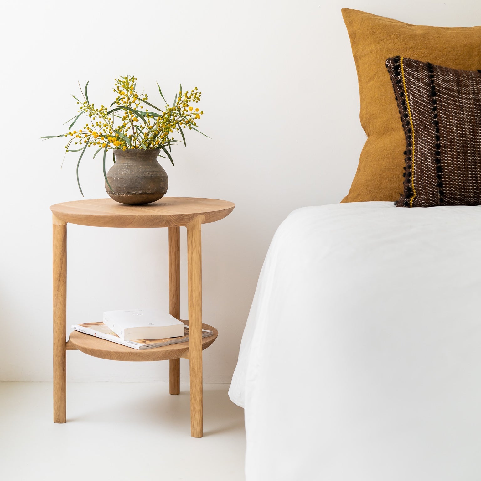 Ethnicraft Bok Side Table, FSC-certified solid wood furniture by Belgian brand