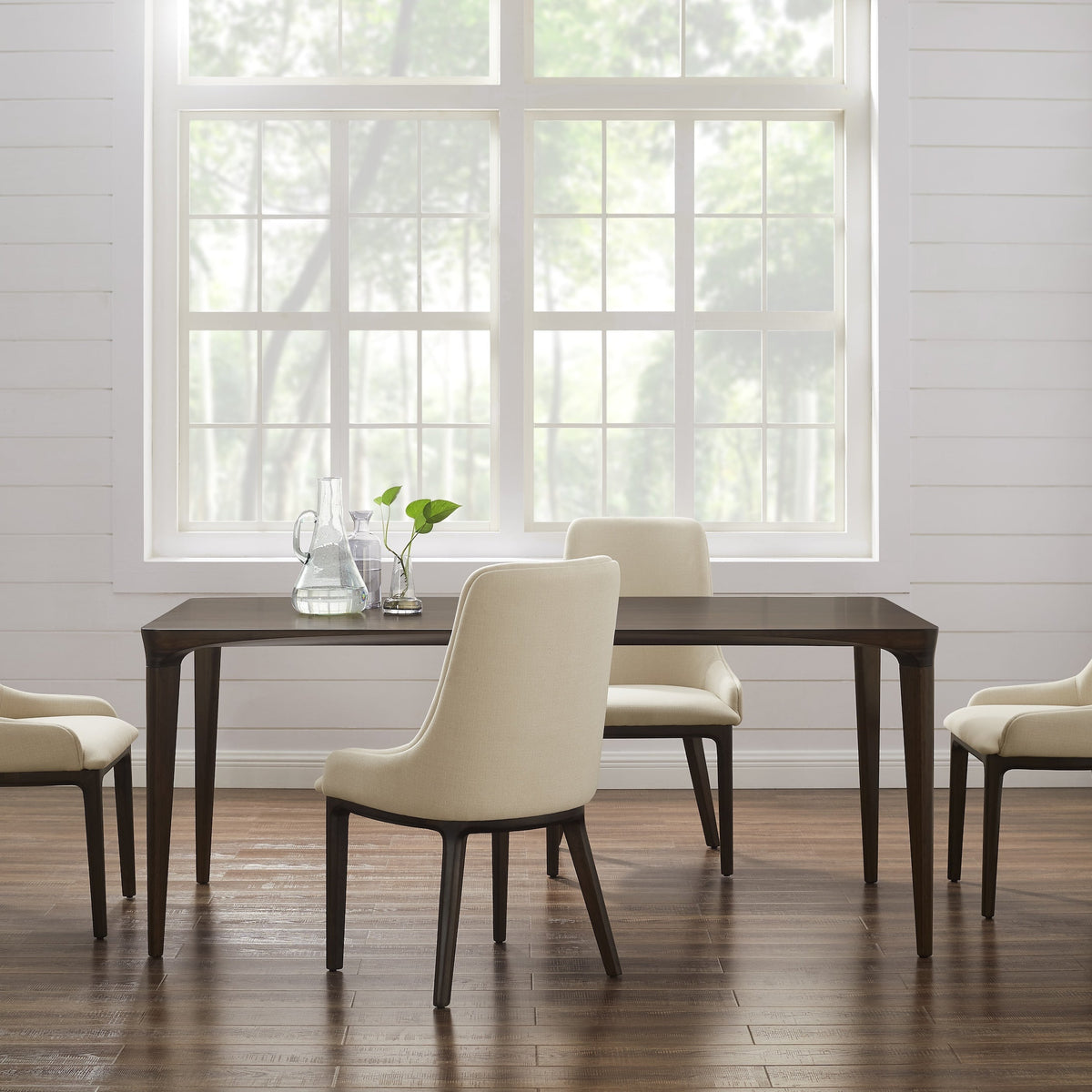 Greenington Marseilles Dining Table in Black Walnut, moso bamboo