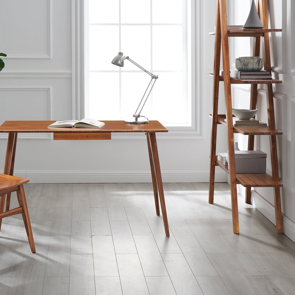 Greenington Studio Plus Bookshelf in Amber, moso bamboo