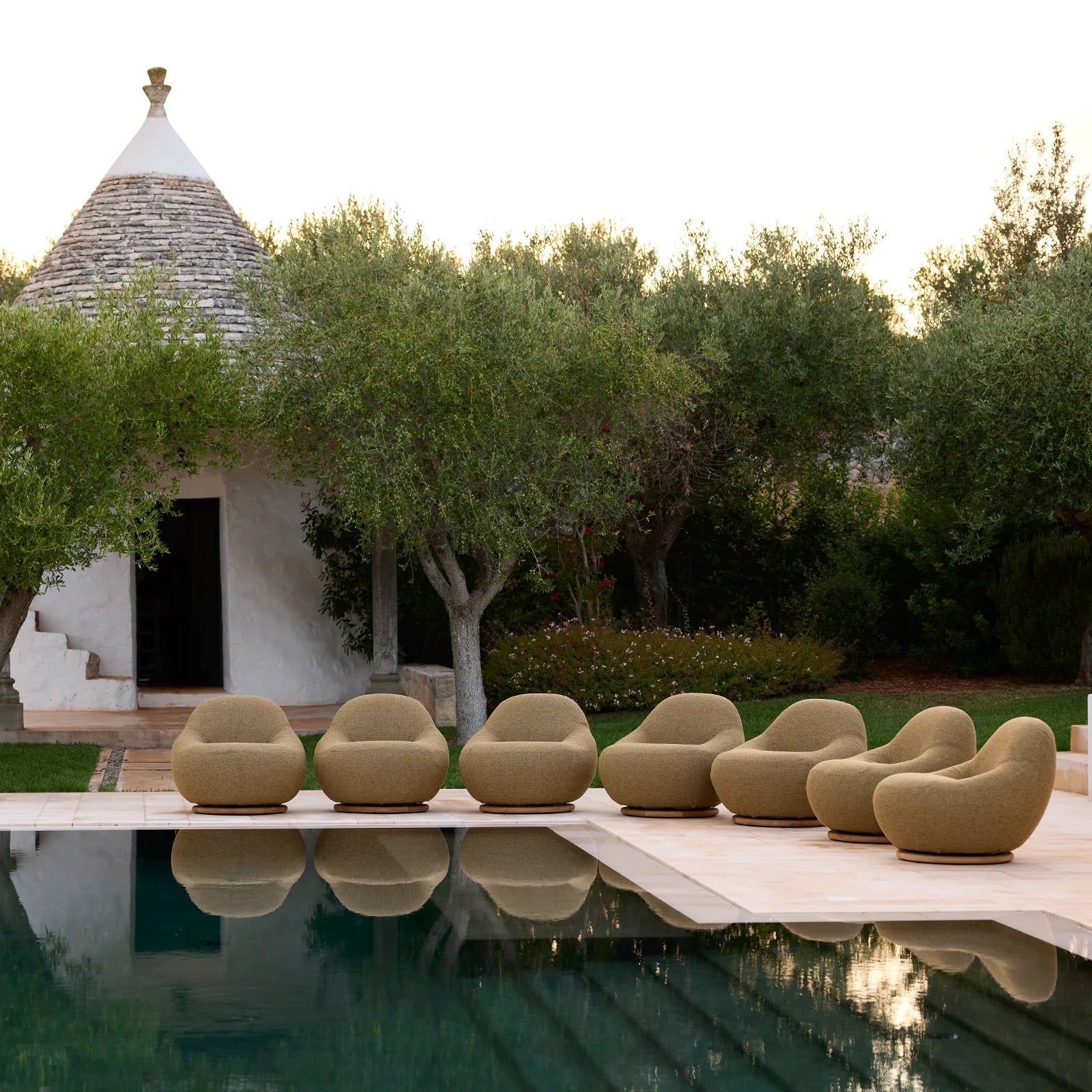 Gem Lounge Chair with Teak Swivel