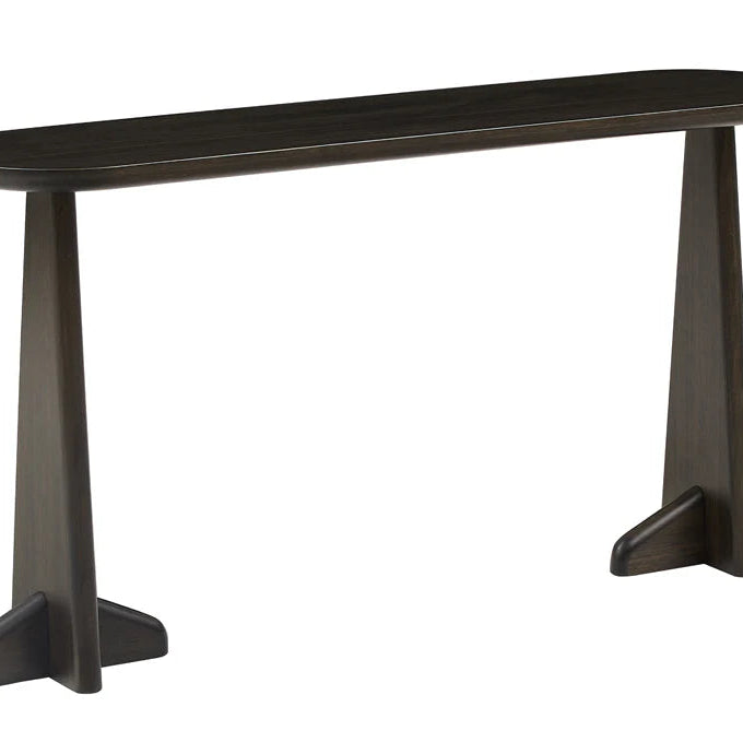 Greenington Zephyr Console Table in Black, moso bamboo