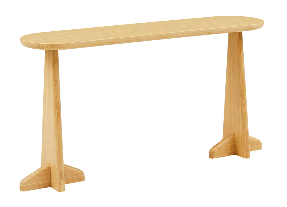 Zephyr console table in white by Greenington, sustainable furniture design from Comosum