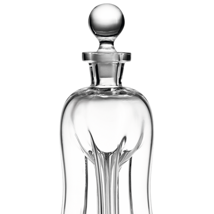 Holmegaard Klukflaske 3-Pillar Spirits Bottle Clear 10.2in