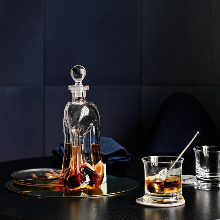 Holmegaard Klukflaske 3-Pillar Spirits Bottle Clear 10.2in