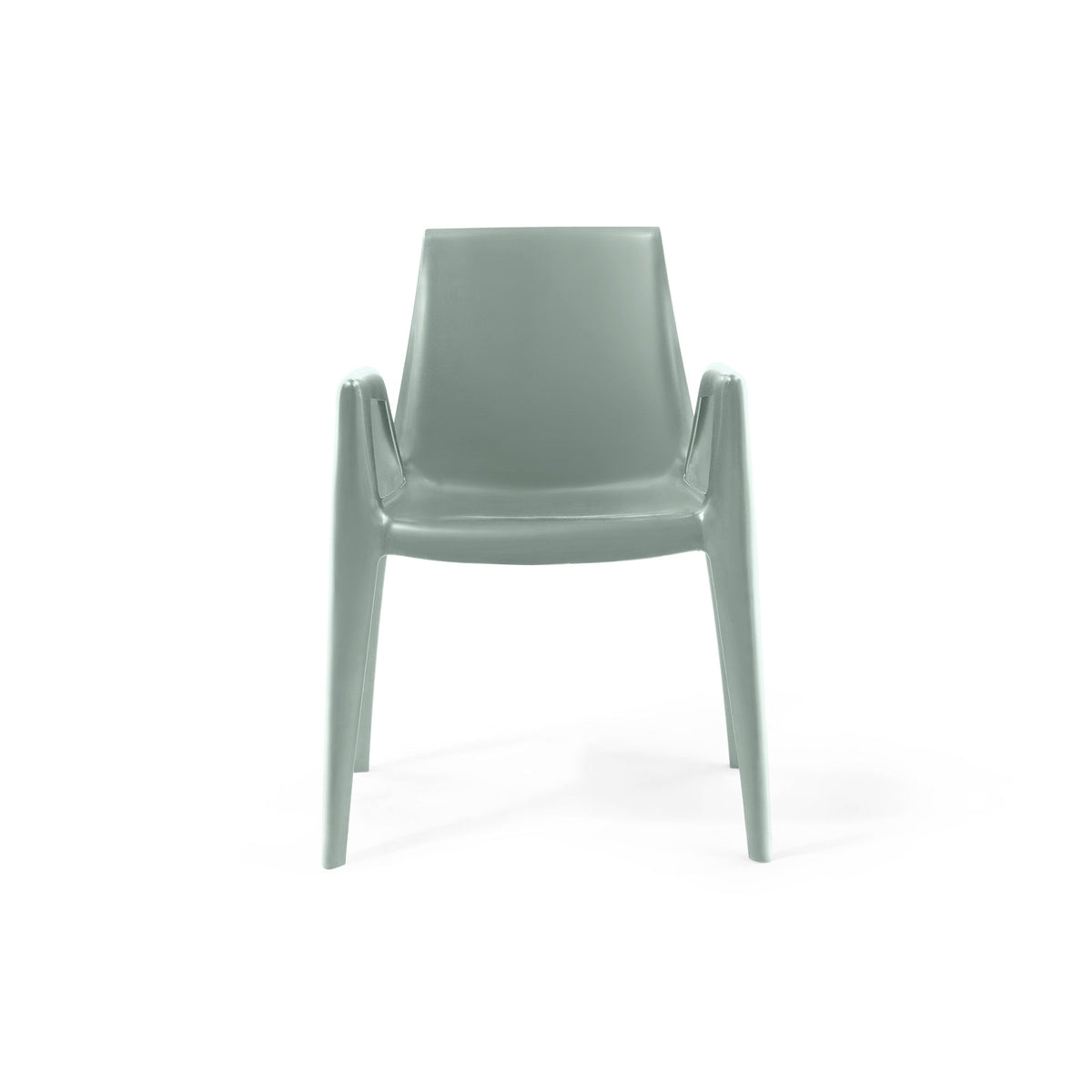 Heller ArcoBellini Chair in Green, recyclable polyethylene, designed by Mario Bellini, Compasso d'Oro winner