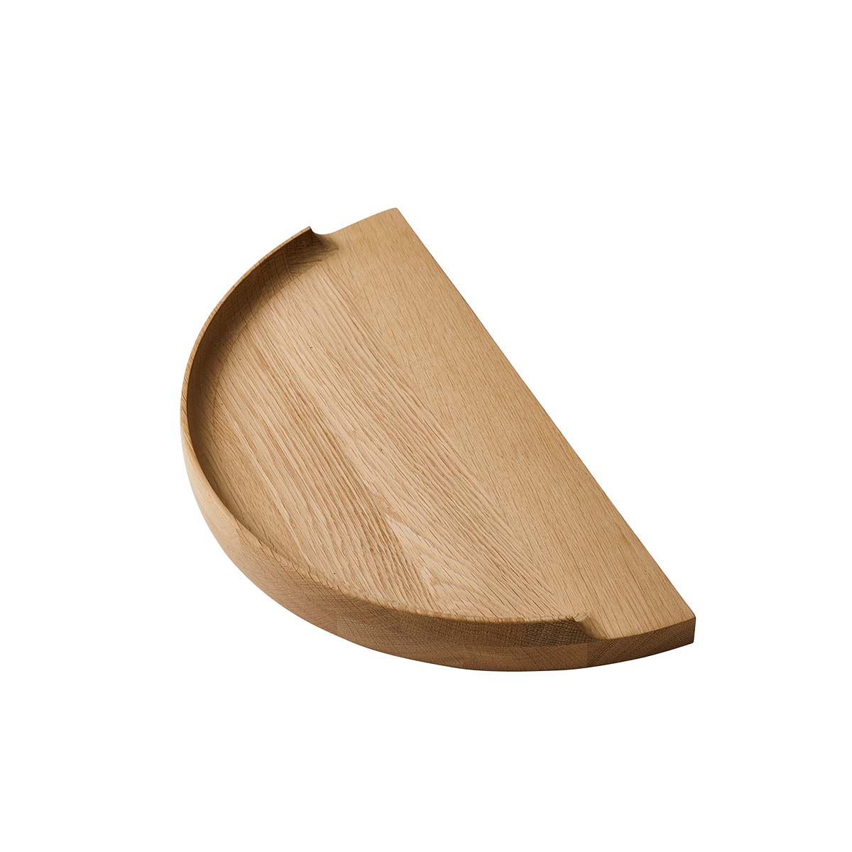 Aakjaer Arcus Console Shelf in natural oiled oak, seen from above