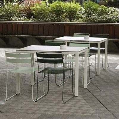 Isimar Anglet Side Chair styled on an outdoor terrace, Spanish design since 1925
