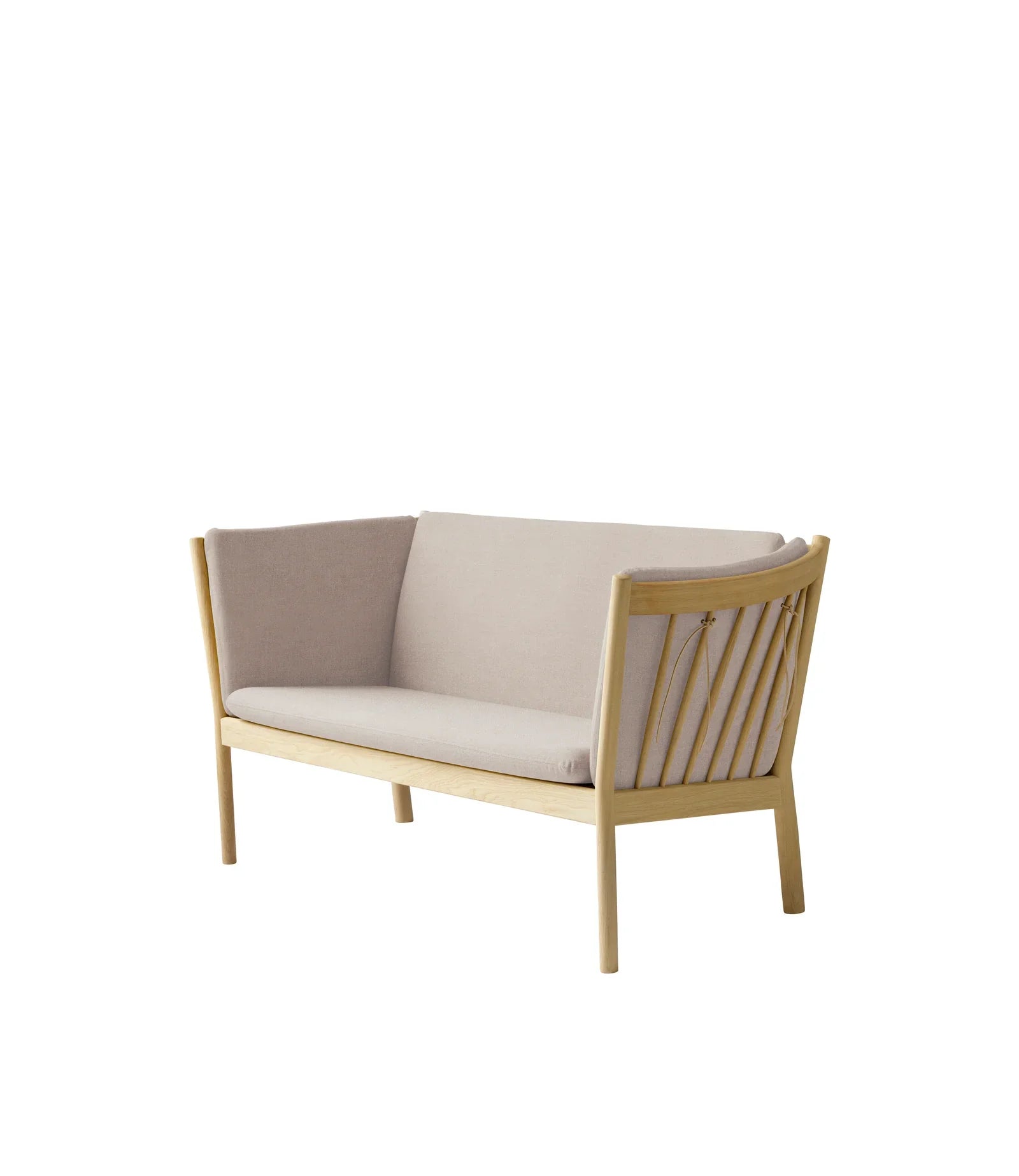 FDB Møbler 2-Person couch in solid oak (beige), designed by Ole Jørgensen