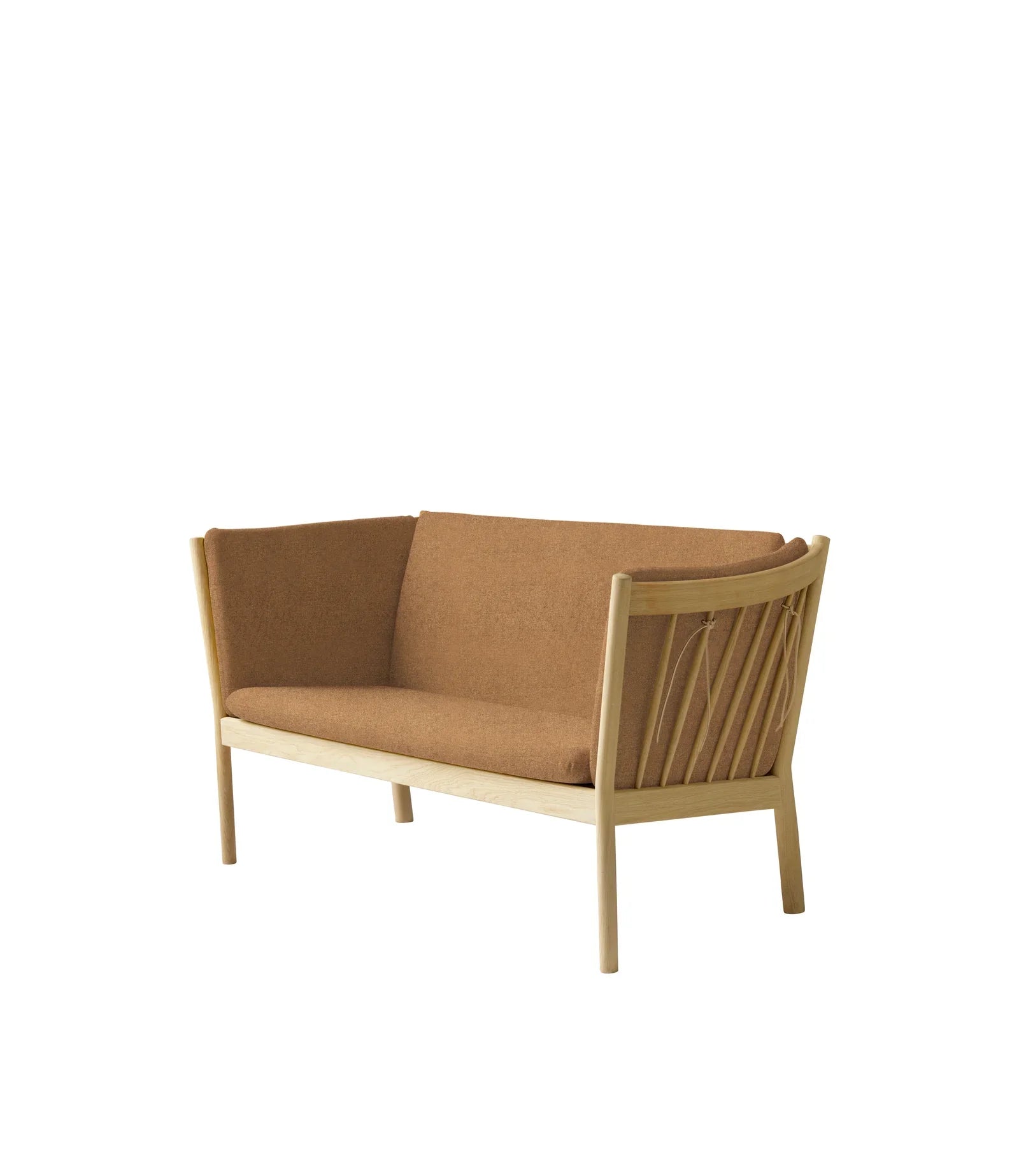 FDB Møbler 2-Person couch in solid oak (brown), designed by Ole Jørgensen