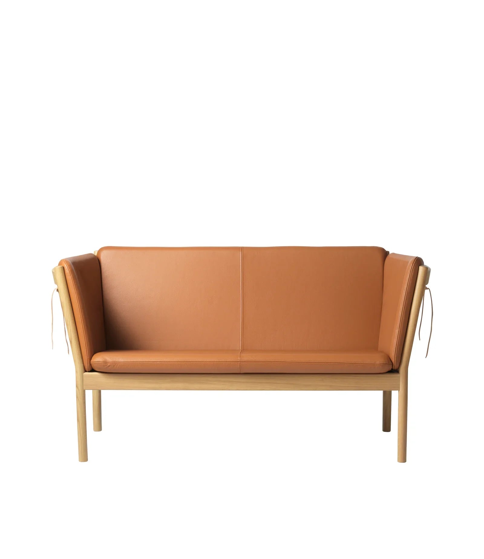 FDB Møbler 2-Person couch in solid oak (cognac), designed by Ole Jørgensen
